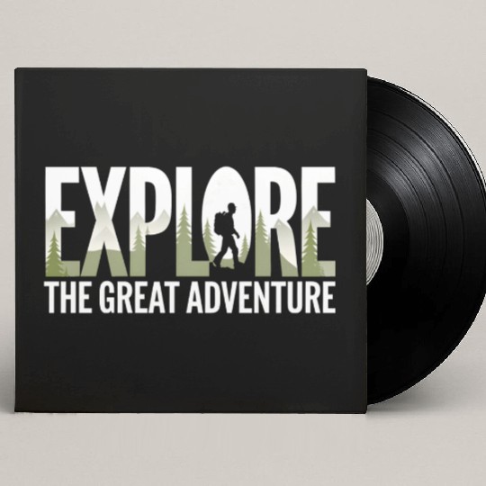 EXPLORE the great adventure Custom Vinyl Record Sleeves