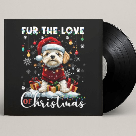 Havanese Christmas Tree Lights Decorations Dog Custom Vinyl Record Sleeves