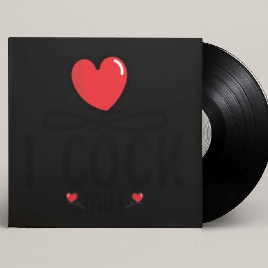 Funny I Love Cocktails 5 Custom Vinyl Record Sleeves