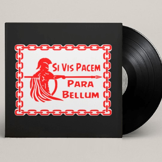 Spartan Si Vis Pacem Para Bellum LIKE US ON FB #U Custom Vinyl Record Sleeves