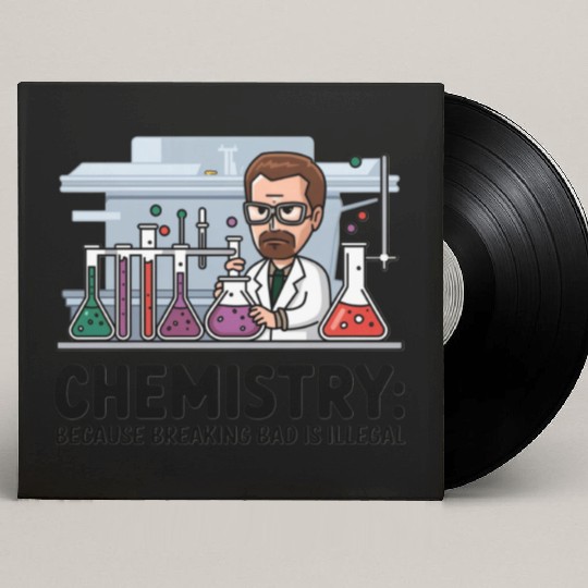 Chemistry Because Breaking Bad is Illegal Science Custom Vinyl Record Sleeves