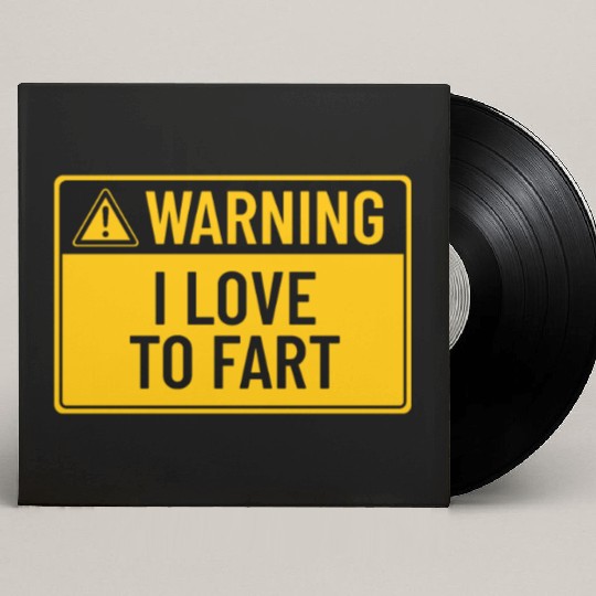 Warning: I Love To Fart Custom Vinyl Record Sleeves