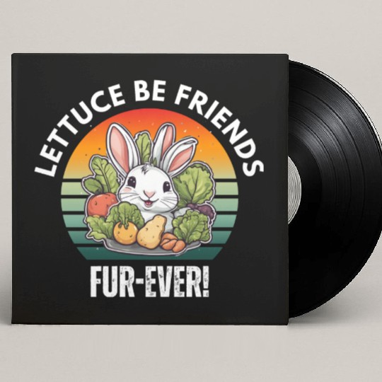 LETTUCE BE FRIENDS FUR-EVER Custom Vinyl Record Sleeves