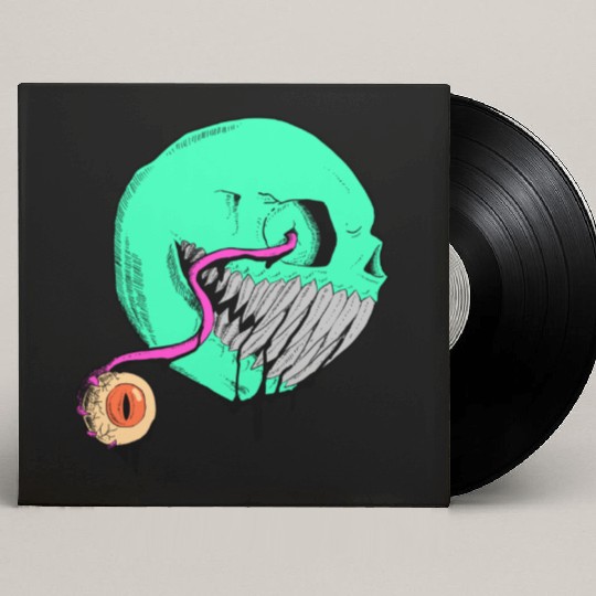 Cringe Zombie Pac Man Custom Vinyl Record Sleeves