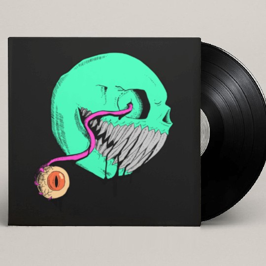 Cringe Zombie Pac Man Custom Vinyl Record Sleeves