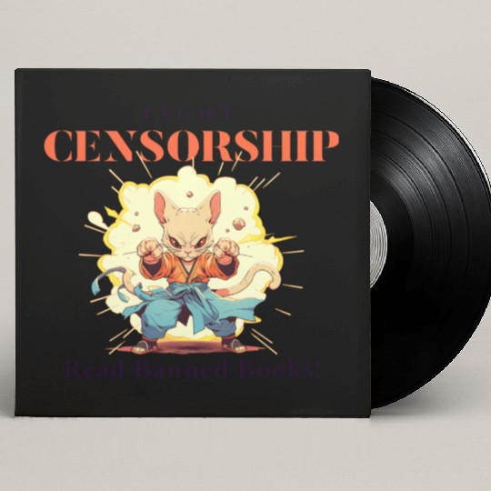 Fight Censorship Read Banned Books Custom Vinyl Record Sleeves