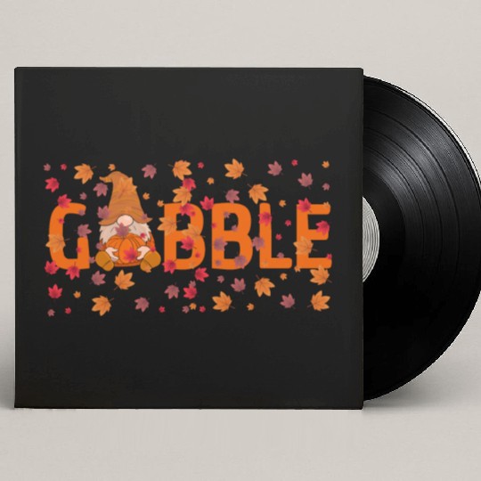 GOBBLE TURKEY PODIATRIST FUNNY THANKSGIVING Custom Vinyl Record Sleeves