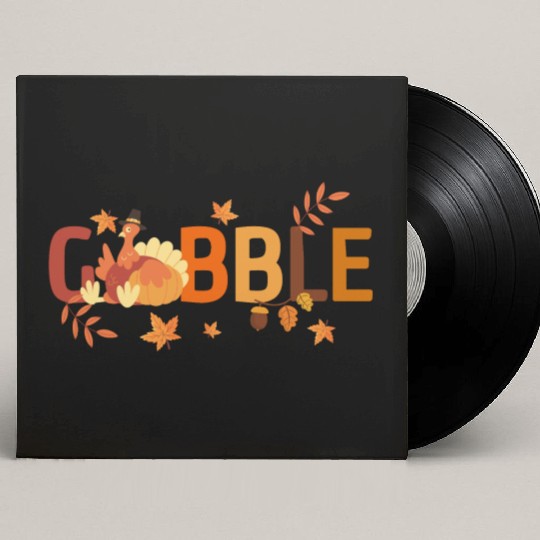 GOBBLE TURKEY PODIATRIST FUNNY THANKSGIVING Custom Vinyl Record Sleeves