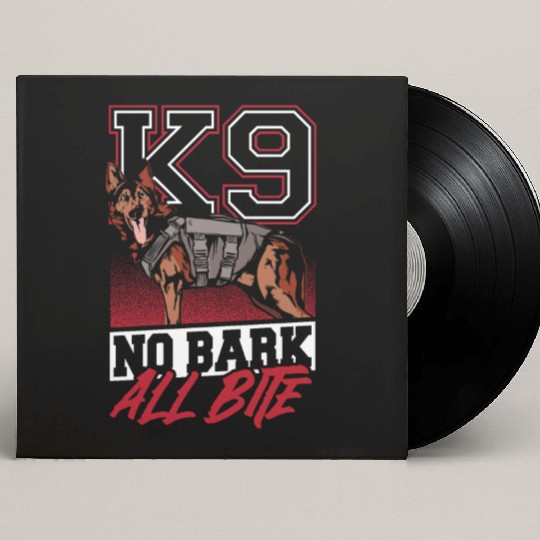 K9 Police Law Enforcement Canine K9 No Bark All Custom Vinyl Record Sleeves