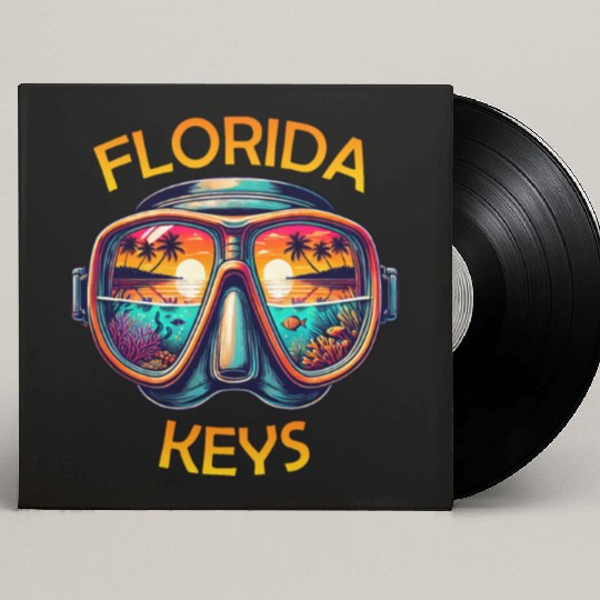 Florida Keys Diving Beach Sunset Custom Vinyl Record Sleeves