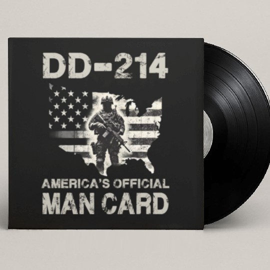 DD 214 America s Official Man Card Custom Vinyl Record Sleeves