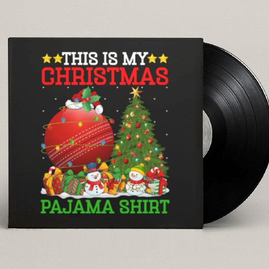 Cricket Ball Christmas Tree Lights Custom Vinyl Record Sleeves