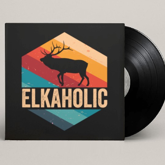 Elk Hunting Elkaholic Hunters Custom Vinyl Record Sleeves