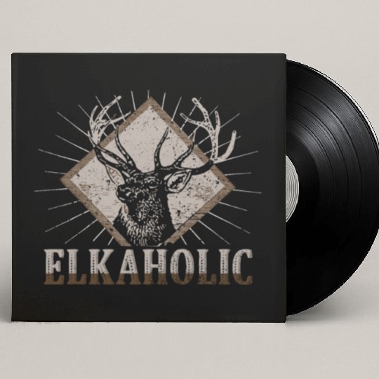 Elk Hunting Elkaholic Hunters Custom Vinyl Record Sleeves