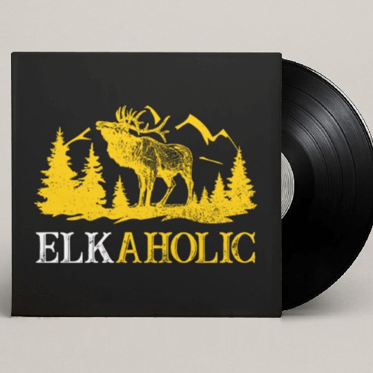 Elk Hunting Elkaholic Hunters Custom Vinyl Record Sleeves