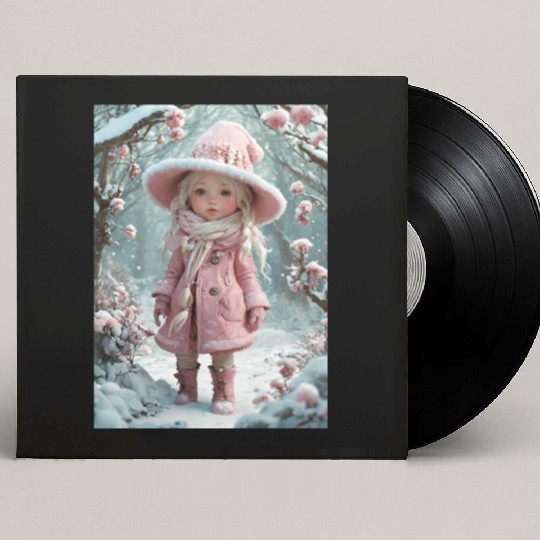 Full body of a realistic sweetness baby chibi girl Custom Vinyl Record Sleeves