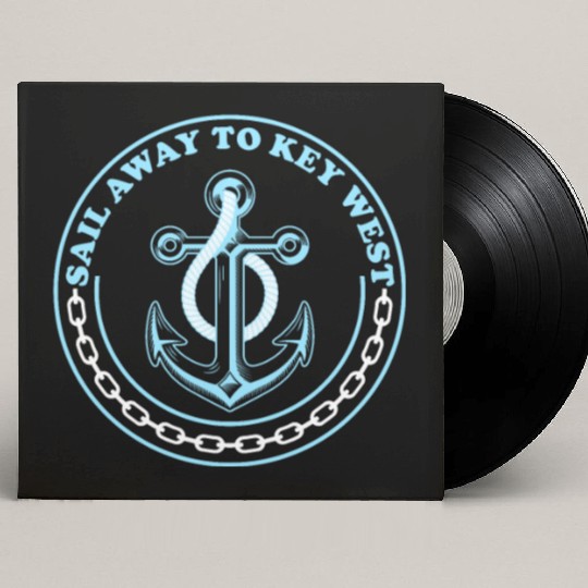 SAIL AWAY TO KEY-WEST Florida Keys Sunshine-State Custom Vinyl Record Sleeves