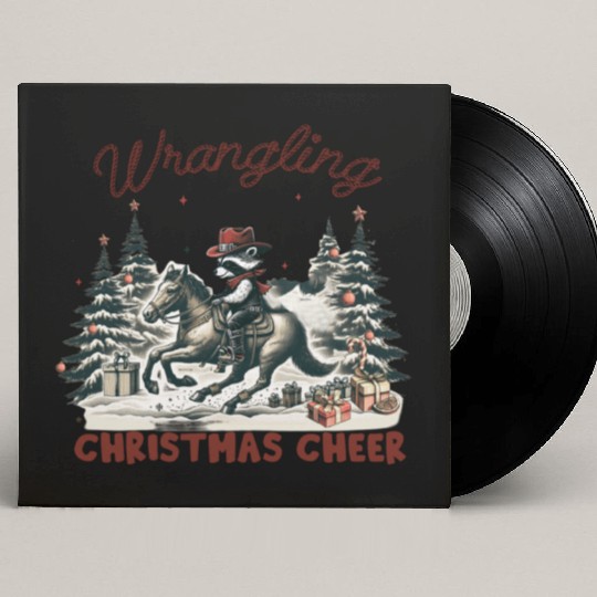 Merry Christmas Tree, Christmas Vintage Custom Vinyl Record Sleeves