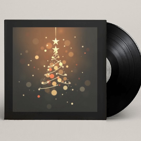 Twinkling Christmas Tree Custom Vinyl Record Sleeves