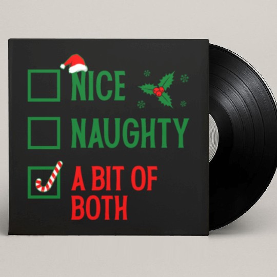 Nice, Naughty, or Both Christmas Custom Vinyl Record Sleeves