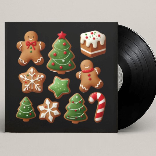 Merry Christmas, Tree Christmas Custom Vinyl Record Sleeves