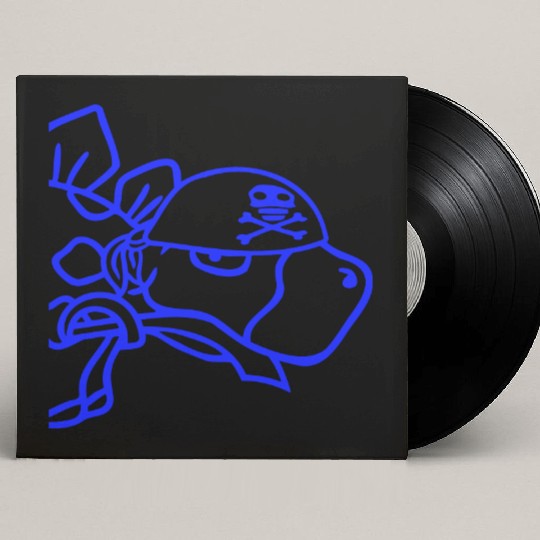 Dinosaur Pirate Stegosaurus Funny Dino Sabre Mouth Custom Vinyl Record Sleeves