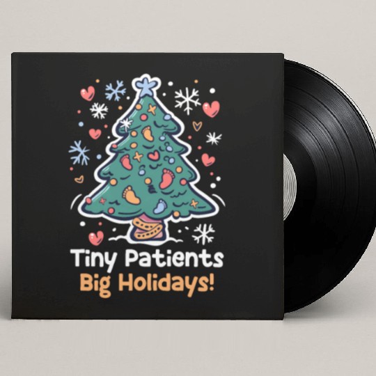 NICU Christmas Tiny Patients, Big Holidays! Custom Vinyl Record Sleeves