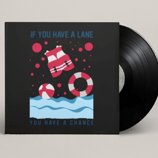 Cool Lifeguard Design - If You Have A Lane Custom Vinyl Record Sleeves