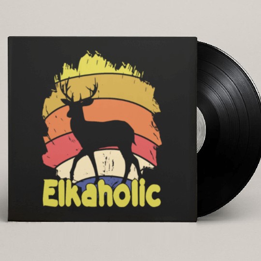 Elk Hunting Elkaholic Hunters Custom Vinyl Record Sleeves