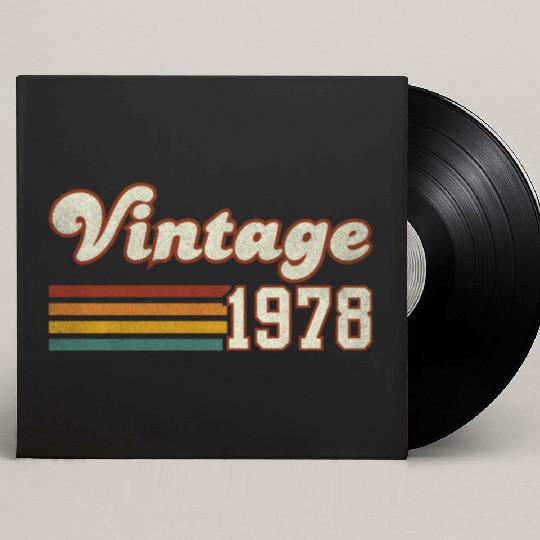 47th Birthday Gift - Vintage 1978 Custom Vinyl Record Sleeves