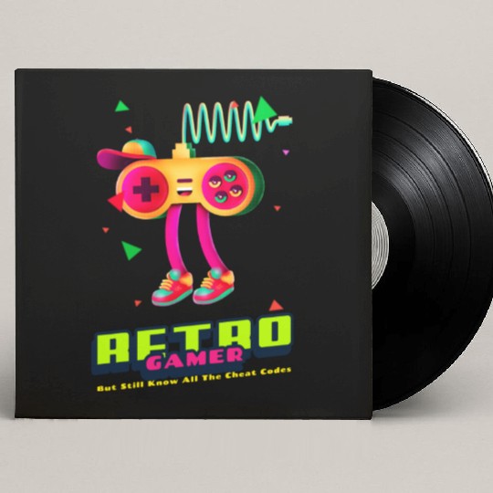 Retro Gamer But still know all the cheat codes Custom Vinyl Record Sleeves