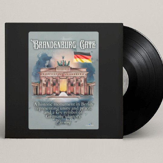 Brandenburg Gate A historic monument in Germany V3 Custom Vinyl Record Sleeves