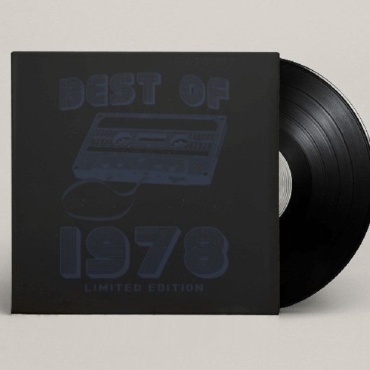 Best of 1978 Retro Vintage 47th Birthday Mixtape Custom Vinyl Record Sleeves