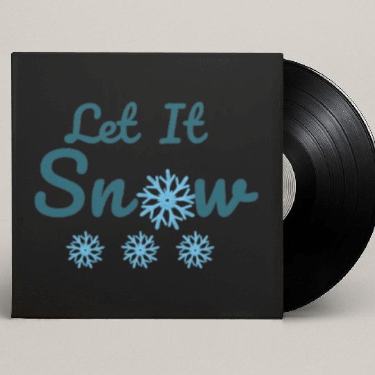 Let It Snow. Winter Aesthetics Custom Vinyl Record Sleeves