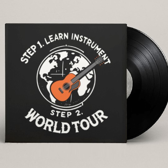 Step 1 Learn instrument Step 2 World Tour Custom Vinyl Record Sleeves