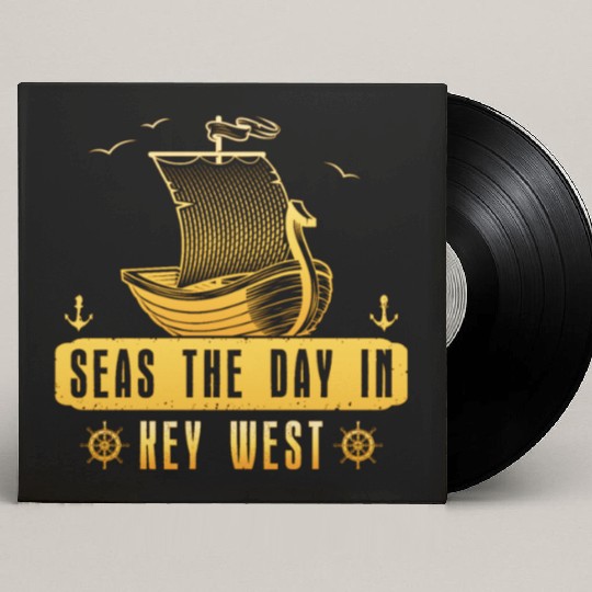 Florida Keys SEAS THE DAY IN KEY-WEST FLORIDA Custom Vinyl Record Sleeves