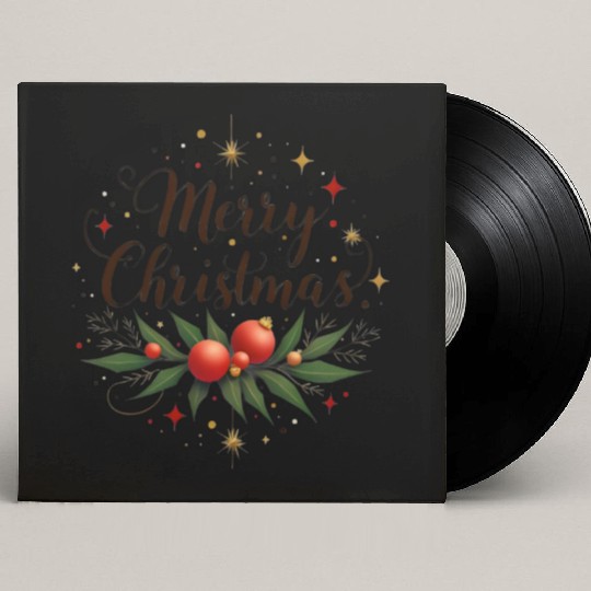 Merry Christmas Toddler Custom Vinyl Record Sleeves