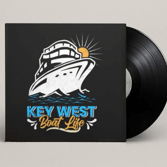 KEY-WEST BOAT LIFE Sailing Florida Keys West Keys Custom Vinyl Record Sleeves