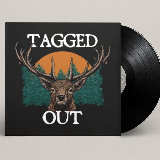 Tagged Out Deer Hunting Elk Hunter Wildlife Custom Vinyl Record Sleeves
