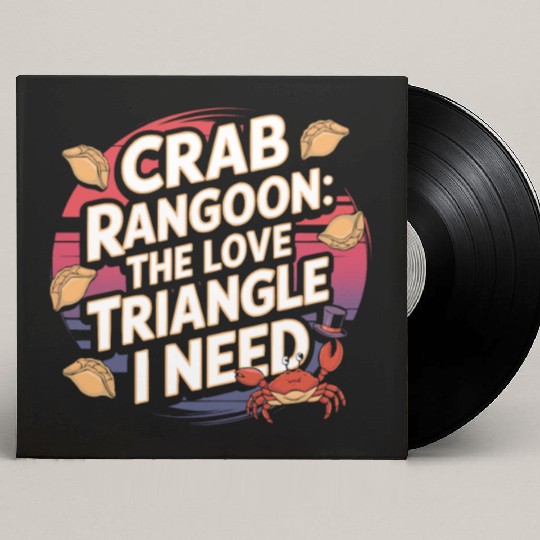 Crab Rangoon Lover American Chinese Sea Food Custom Vinyl Record Sleeves