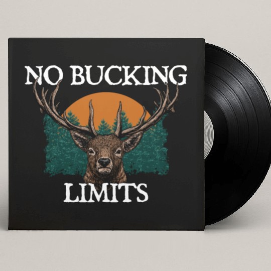 No Bucking Limits Deer Hunting Elk Hunter Wild Custom Vinyl Record Sleeves