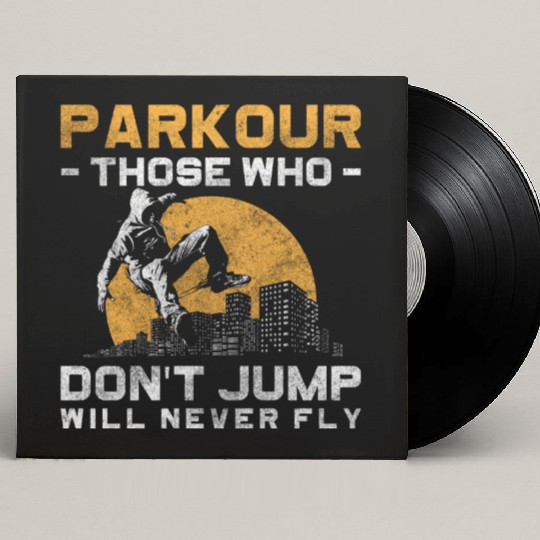 Freerunning Extreme Sport Underground Stunt Custom Vinyl Record Sleeves