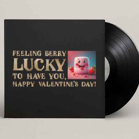 Feeling Berry Lucky to Have You This Valentine's D Custom Vinyl Record Sleeves