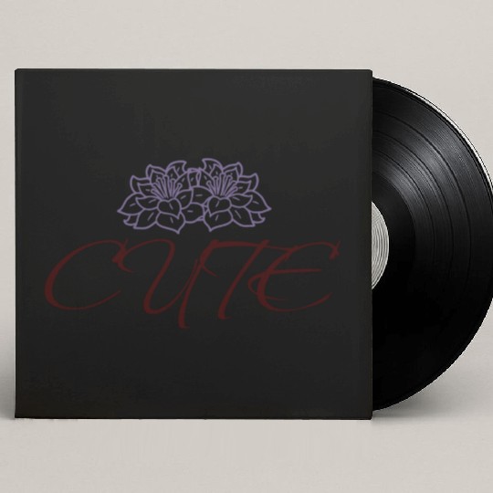 Elegant Floral Lotus Pattern Custom Vinyl Record Sleeves