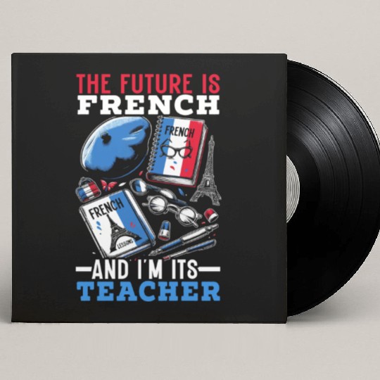 French Language Teacher Education France Teaching Custom Vinyl Record Sleeves