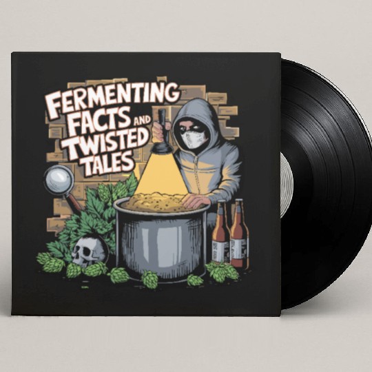 Craft Beer Brewing & True Crime Twisted Tales Custom Vinyl Record Sleeves