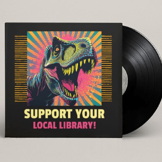 Support Your Local Library Custom Vinyl Record Sleeves