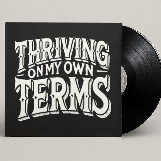 Thriving on My Own Terms Custom Vinyl Record Sleeves