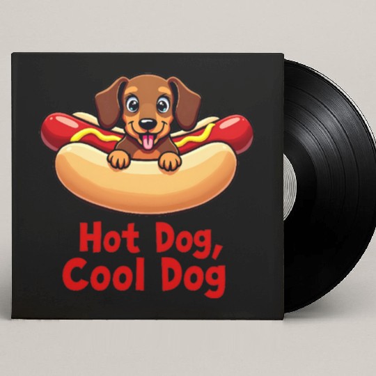 Funny Hot Dog Dachshund Custom Vinyl Record Sleeves