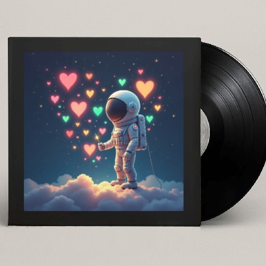 Astronauts are full of love Custom Vinyl Record Sleeves